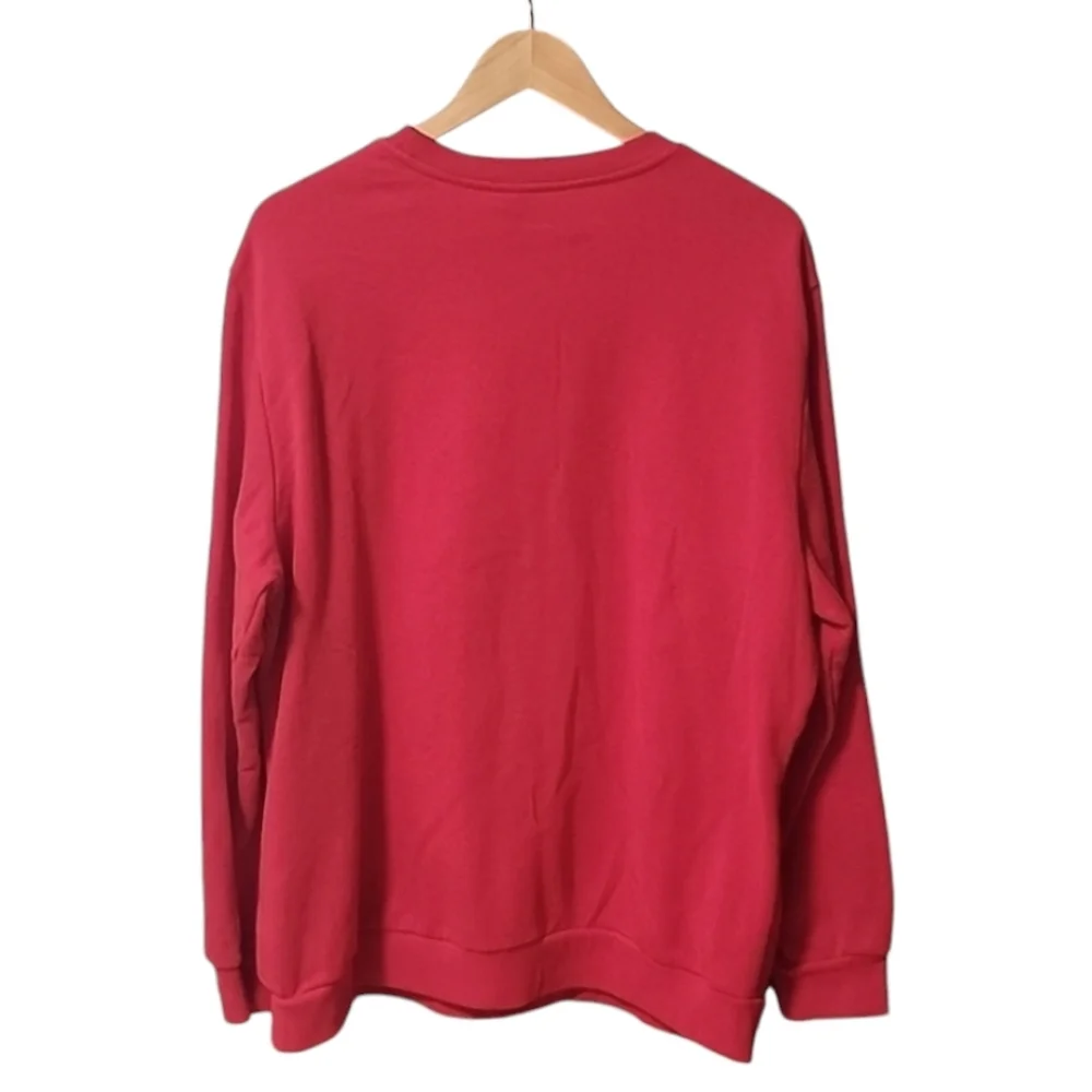 DISNEY Mickey Mouse Most Merry Red Sweatshirt XL 1X Ugly Christmas Sweater XMAS - Picture 6 of 12